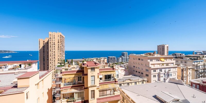 Monaco – Monte-Carlo – Elegante appartamento con 3 stanze e vista mare