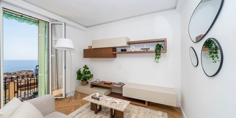 Monaco – Monte-Carlo – Elegante appartamento con 3 stanze e vista mare