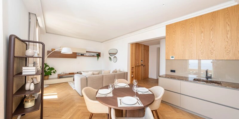Monaco – Monte-Carlo – Elegante appartamento con 3 stanze e vista mare